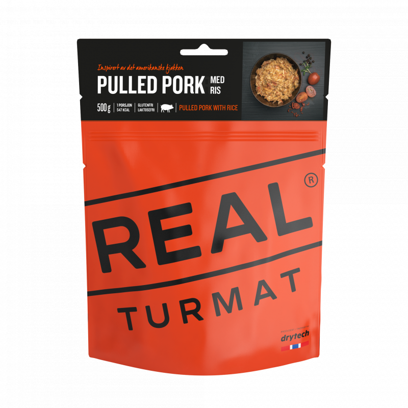Real Turmat Real Turmat Pulled pork med ris 500 gr 5217 Lødingen Sport 1